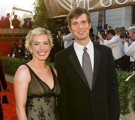 Peter Krause and Christine King at red carpet together.
